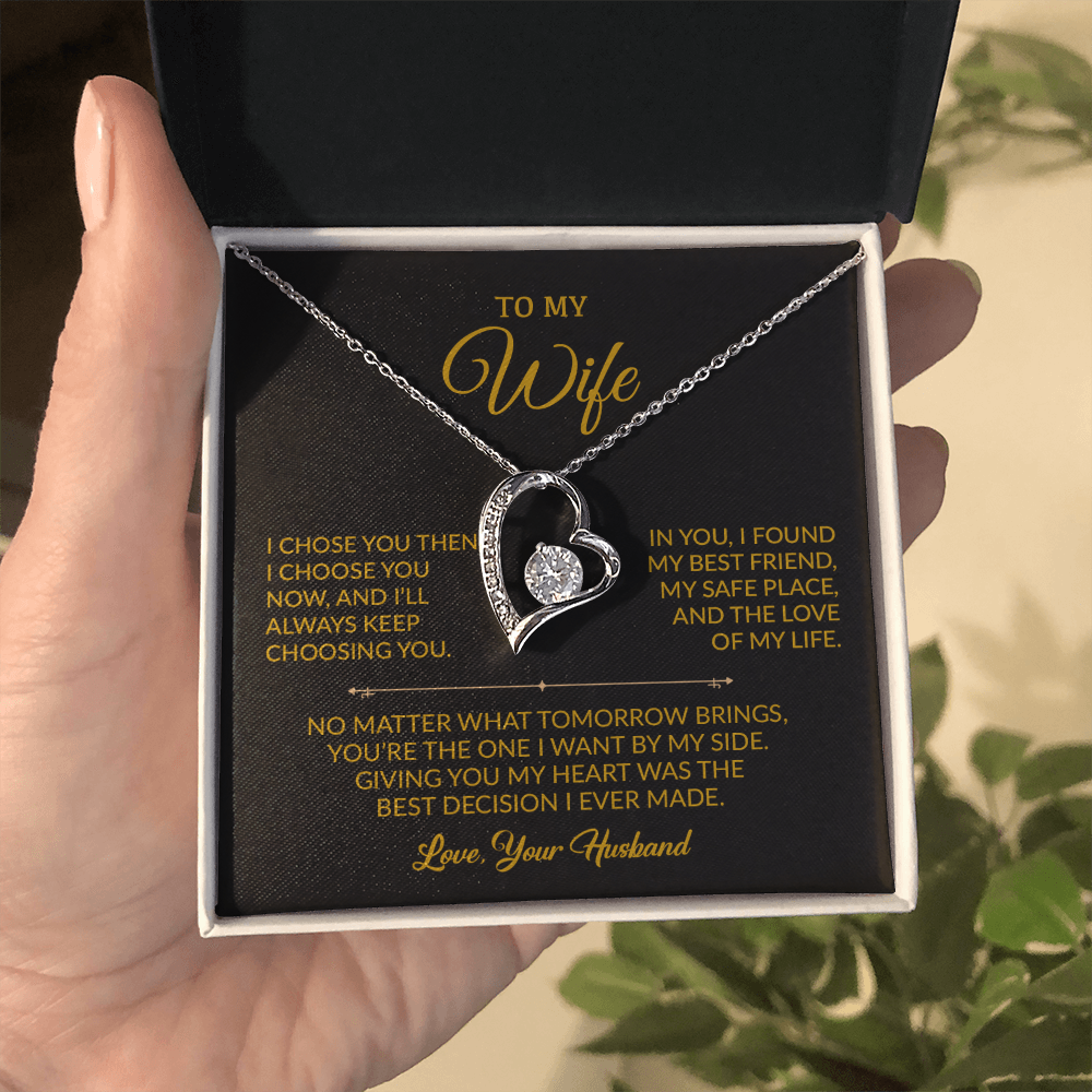 To My Wife Necklace, Gift For Wife, Anniversary Gift For Wife, Necklace For Wife