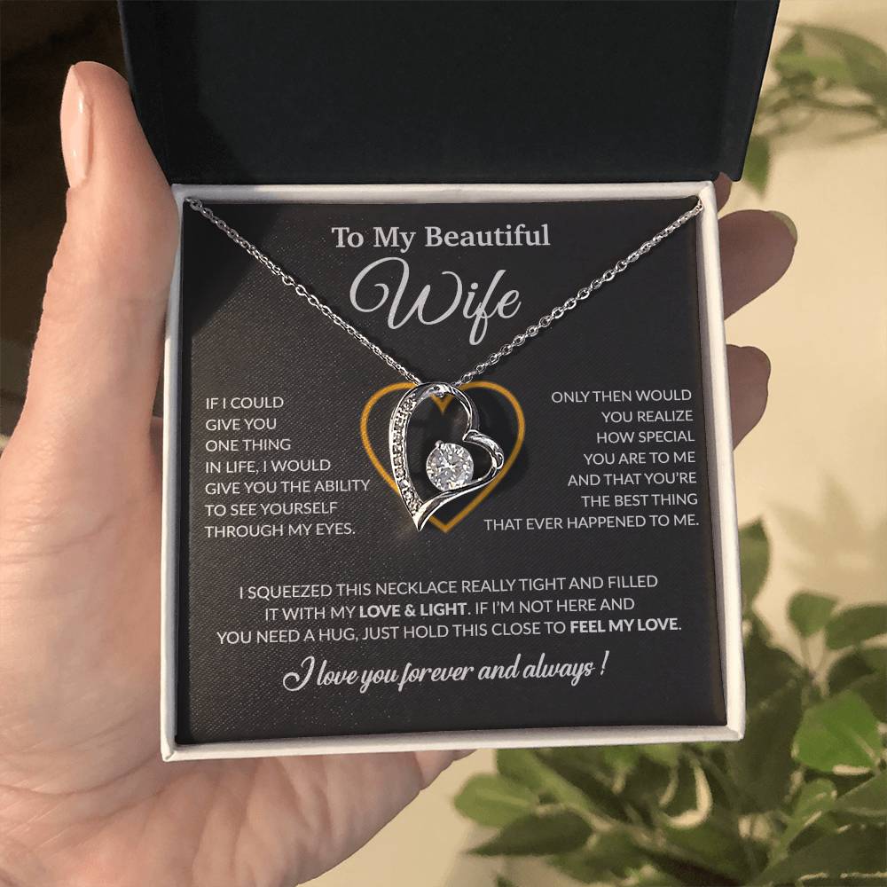 To My Wife Necklace, Christmas Gifts For Women, Anniversary Gift For Wife 22_12_Black