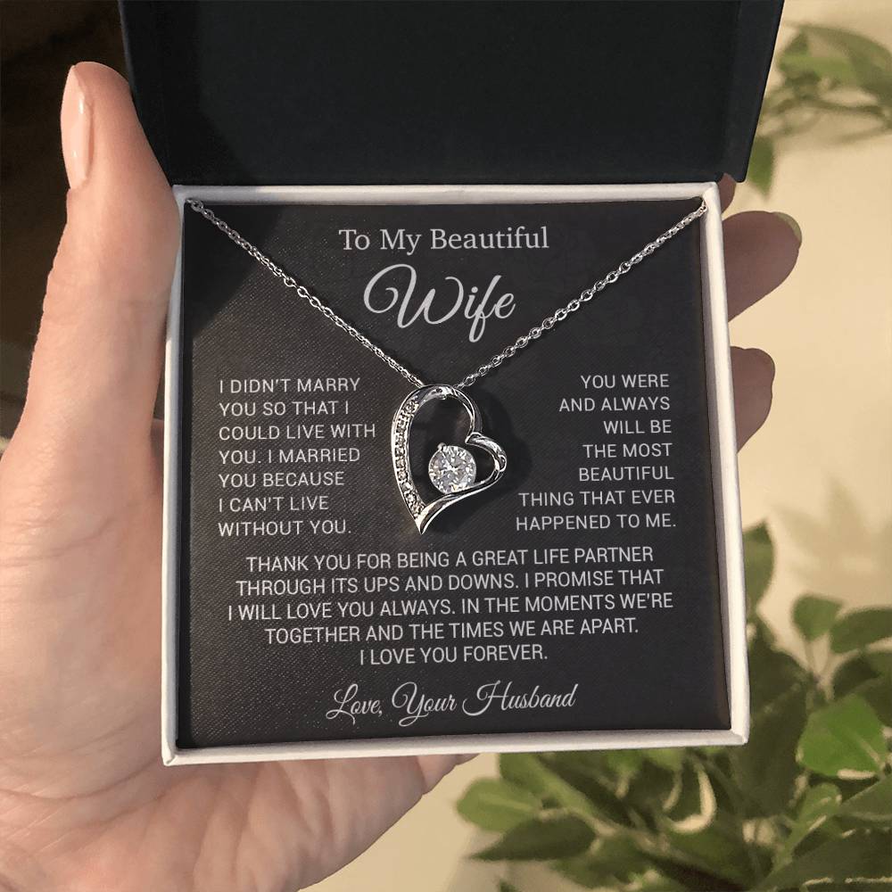 To My Wife Necklace, Anniversary Gift For Wife, Wife Birthday, Gift For Wife33