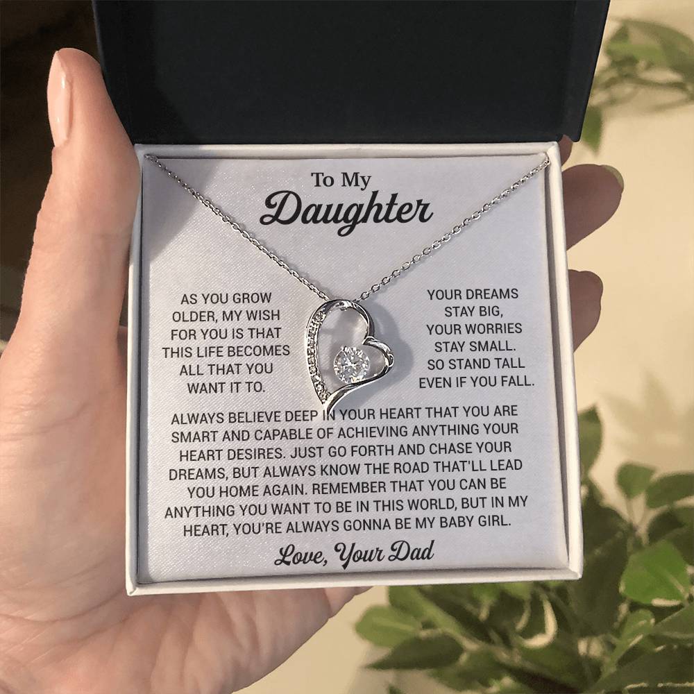 To My Daughter Necklace, Daughter Father Necklace, Daughter Gift From Dad 1_8