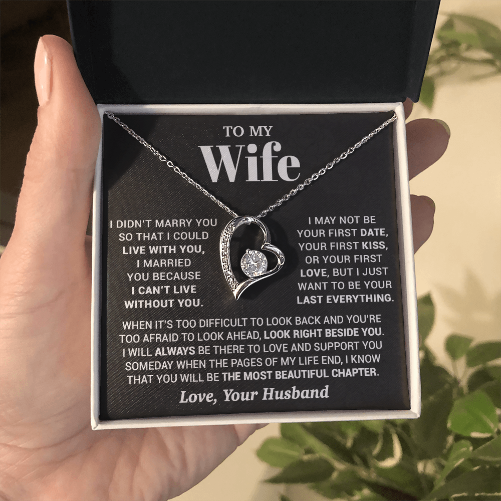 To My Wife Necklace, Christmas Gifts For Women, Anniversary Gift For Wife 28_9_Black