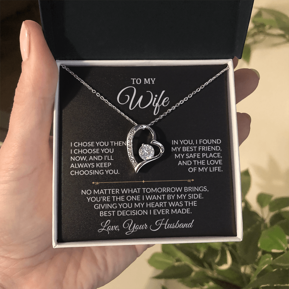 To My Wife Necklace, Gift For Wife, Anniversary Gift For Wife, Necklace For Wife