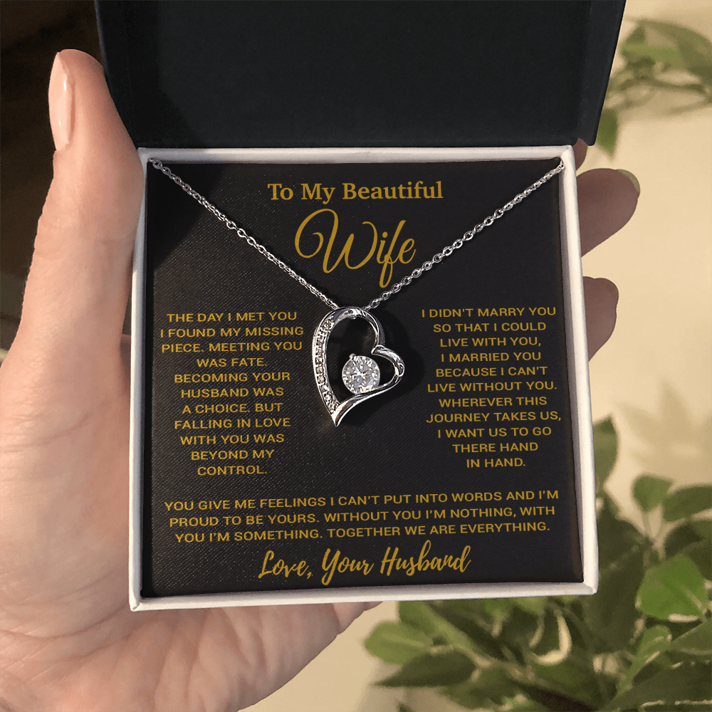 To My Wife Necklace, Vanlentines Gifts For Women, Anniversary Gift For Wife 1_11_Gold