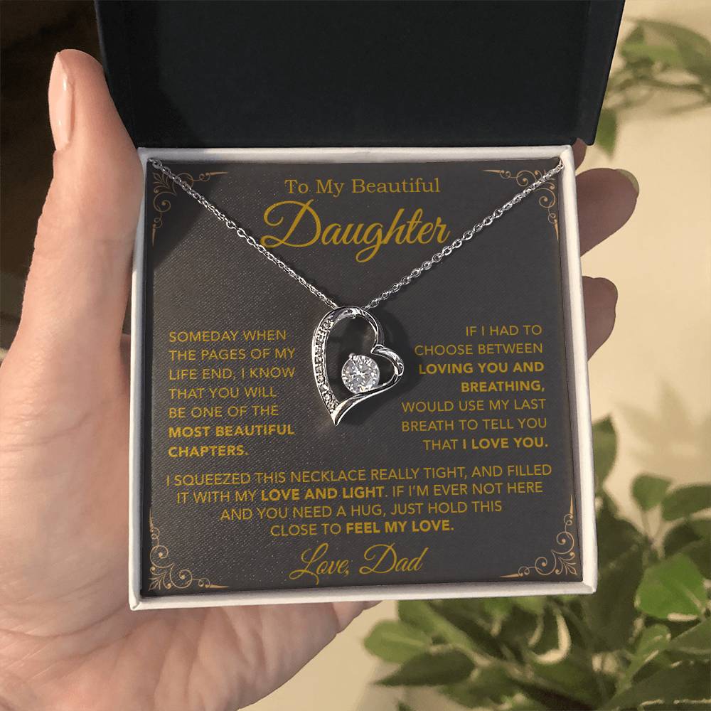 To My Daughter Necklace, Daughter Father Necklace, Daughter Gift From Dad 25_9