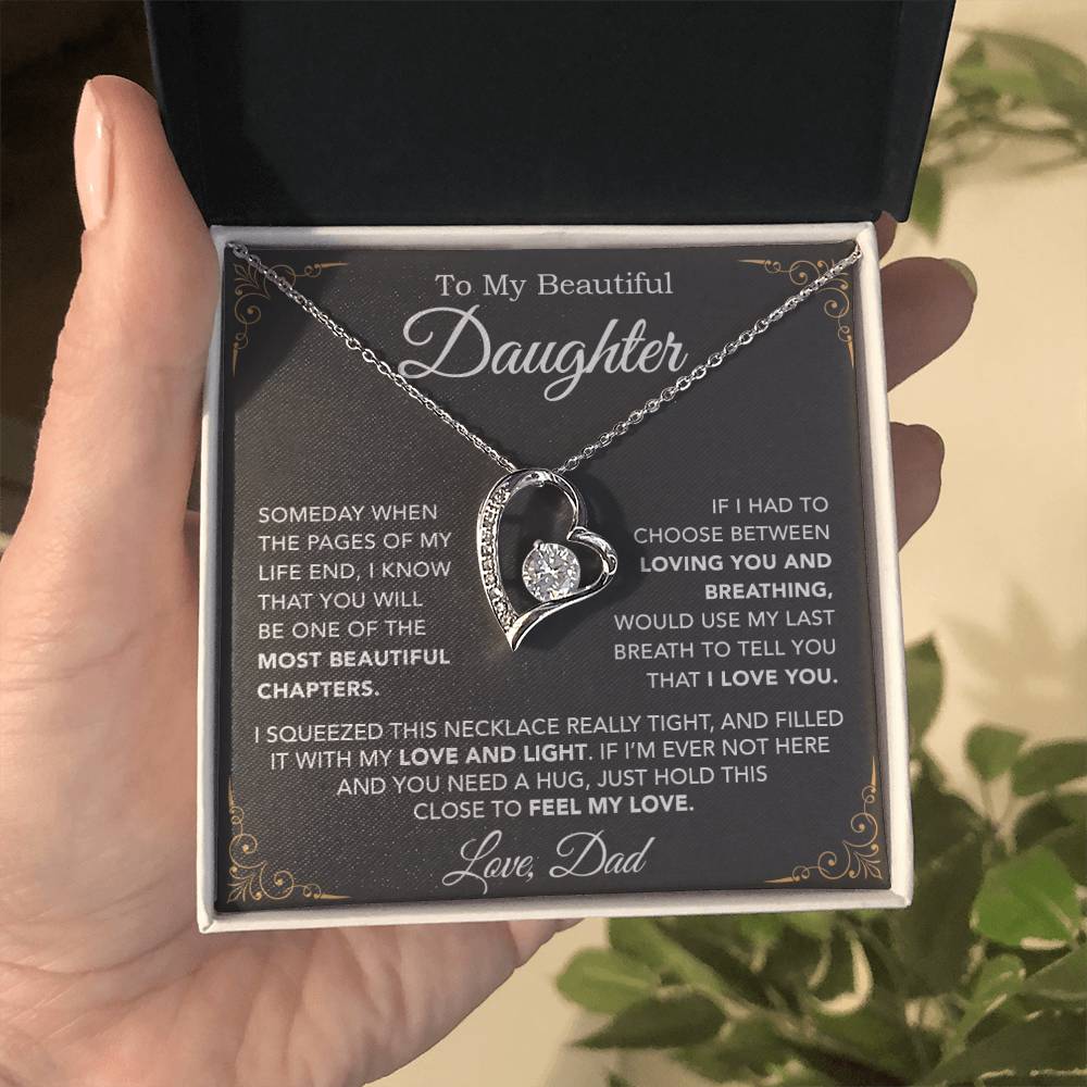 To My Daughter Necklace, Daughter Father Necklace, Daughter Gift From Dad 29_8