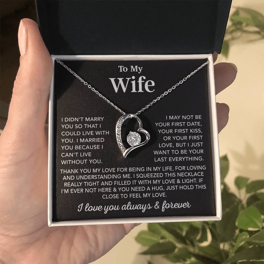 To My Wife Necklace, Wife Gift from Husband, Gift For Her, Gift For Wife