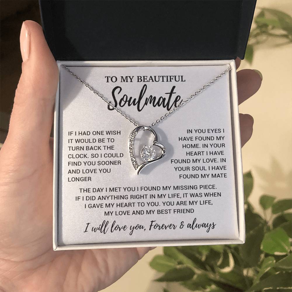 To My Soulmate Necklace, Soulmate Gift, Soulmate Jewelry Anniversary 14_8