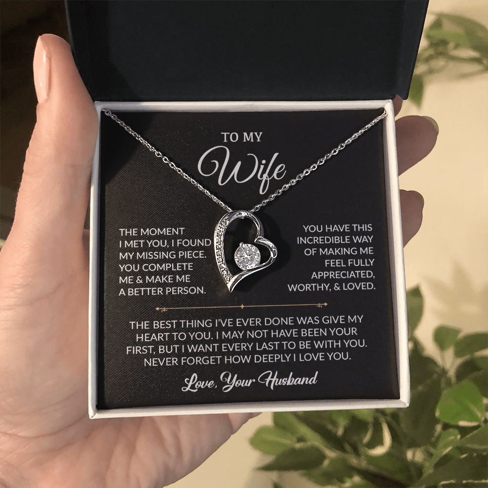 To My Wife Necklace, Gift For Wife, Anniversary Gift For Wife, Christmas Gift