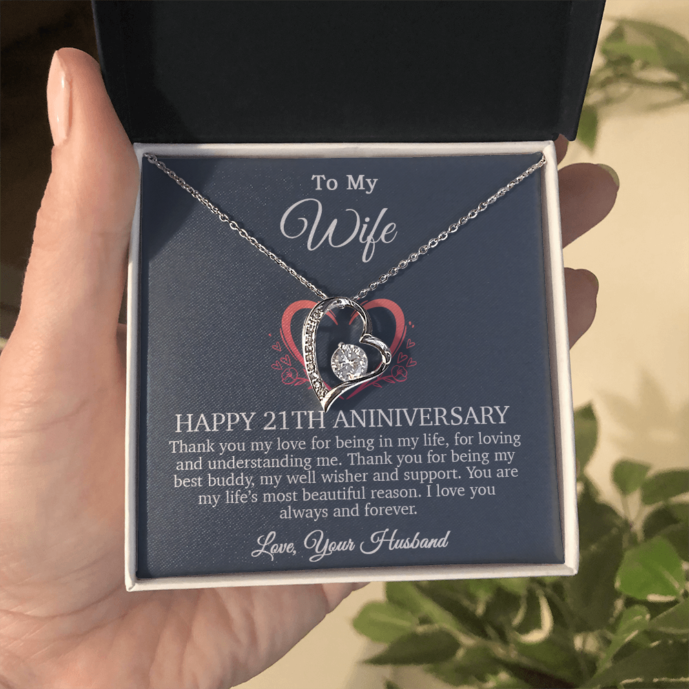 21th Anniversary Gift For Wife, 21 Year Anniversary Gifts, 21th Wedding Anniversary Gift Ideas_Blue