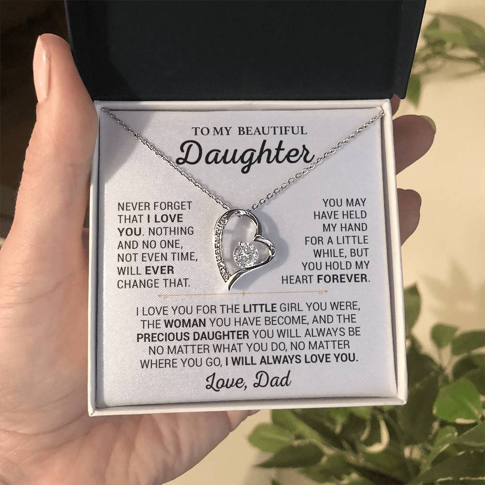 To My Daughter Necklace, Daughter Father Necklace, Daughter Gift From Dad 13_2