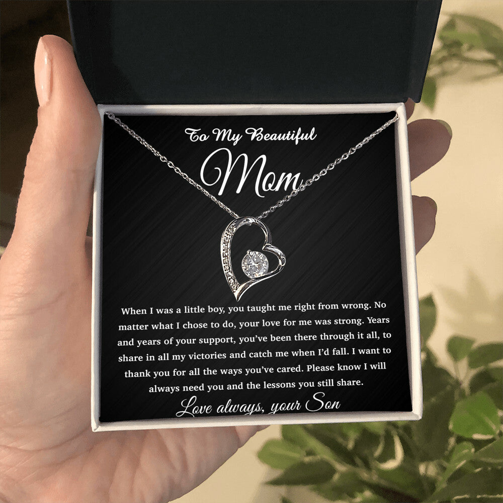 To My Mom Necklace, Gift For Mom From Daughter, Mother's Day Gifts 26_4