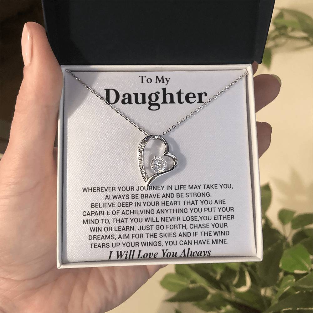 To My Daughter Necklace, Gift for Daughter from Dad, Birthday Christmas Graduation Gift 4_8