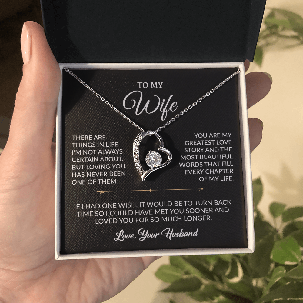 To My Wife Necklace, Gift For Wife, Anniversary Gift For Wife, Necklace For Wife