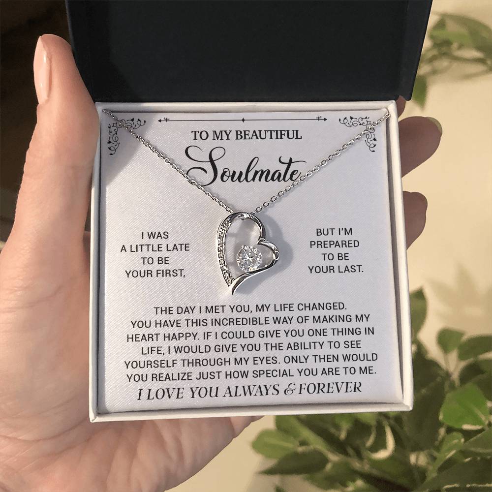 To My Soulmate Necklace, Birthday Gifts For Her, Christmas Gift For Soulmate