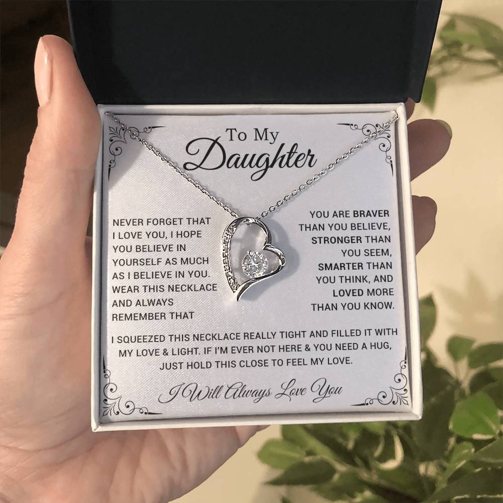 To My Daughter Necklace, Gift For Daughter From Dad, Father Daughter Necklace 28_10