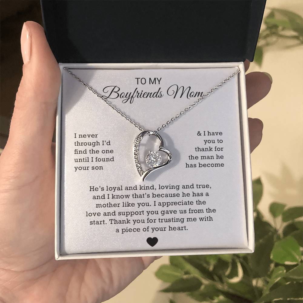To My Boyfriends Mom Necklace, Gift for Boyfriends Mom, Boyfriends Mom Gift