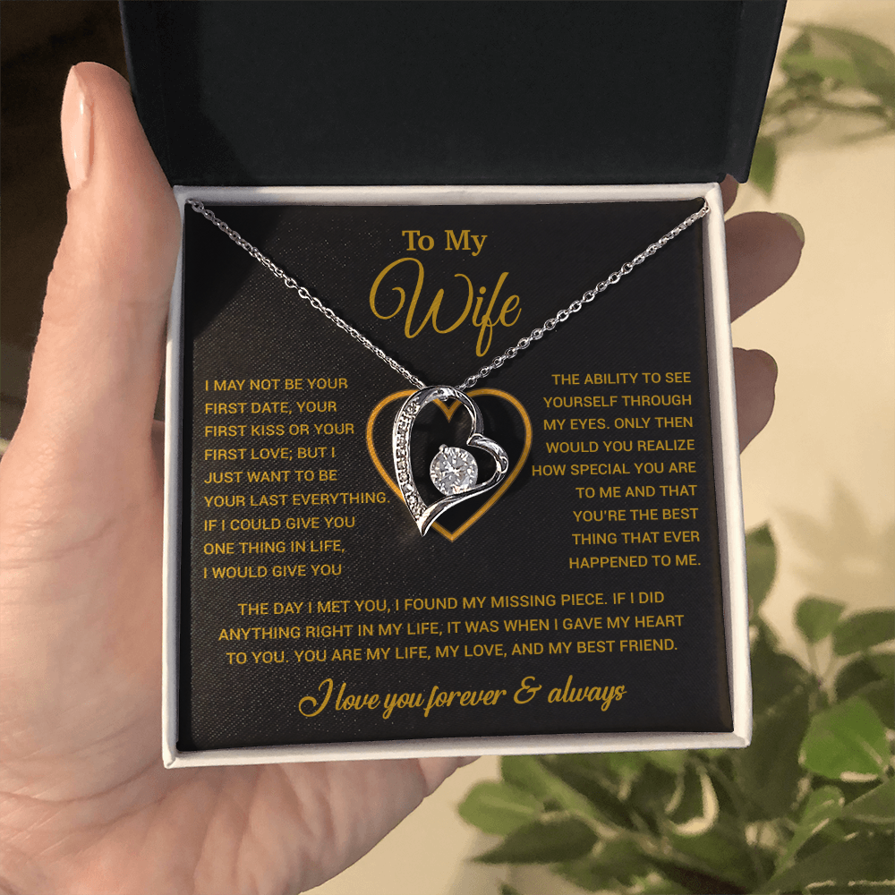 To My Wife Necklace, Christmas Gifts For Women, Anniversary Gift For Wife 29_12_Gold