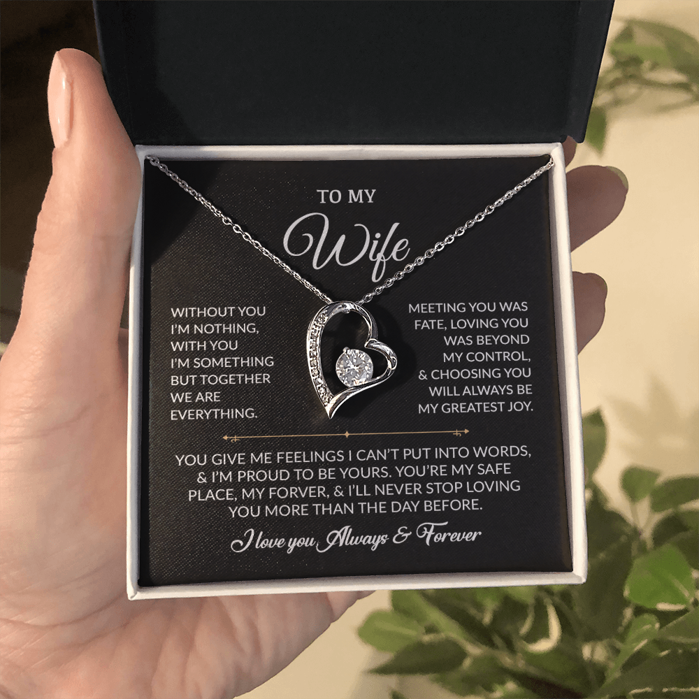To My Wife Necklace, Gift For Wife, Anniversary Gift For Wife, Necklace For Wife, Necklace Gift