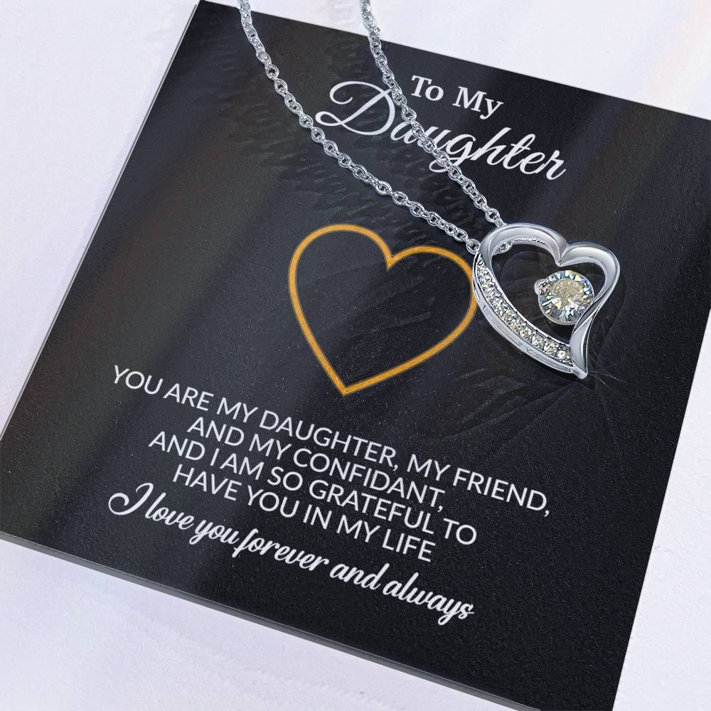 To My Daughter Necklace, Gift for Daughter from Mom, Mother Daughter Necklace