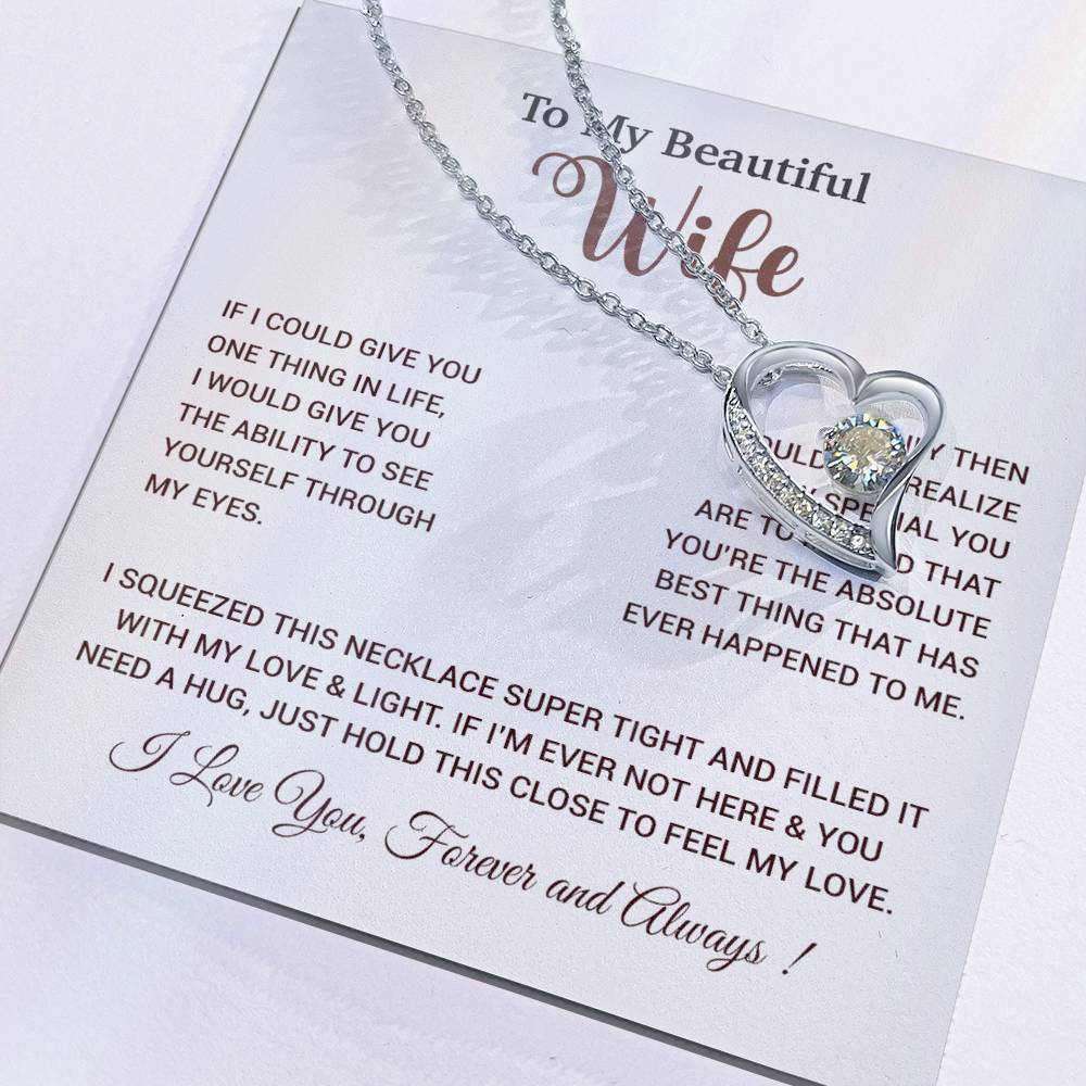 To My Wife Necklace, Wife Gift From Husband, Wife Husband Necklace, Christmas Gift 19_9