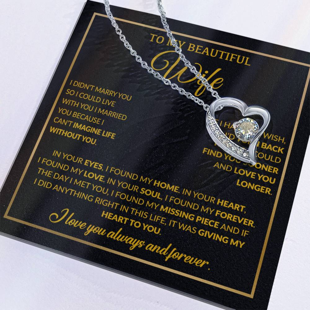 To My Wife Necklace, Christmas Gifts For Women, Anniversary Gift For Wife 15_12