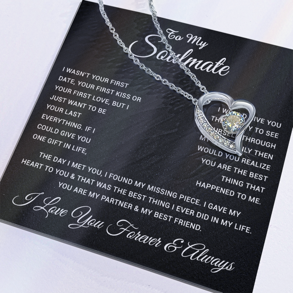 To My Soulmate Necklace, Gift For Soulmate, Anniversary Gift, Birthday Gift 28_4