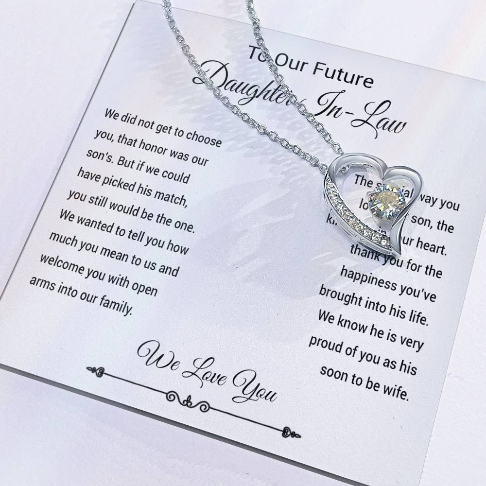 To Our Future Daughter In Law Necklace, Daughter In Law Into Family, Wedding Gift