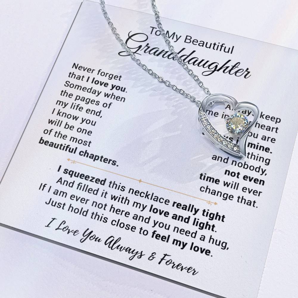 To My Granddaughter Necklace, Birthday Gift For Granddaughter, Birthday Gifts 13_9