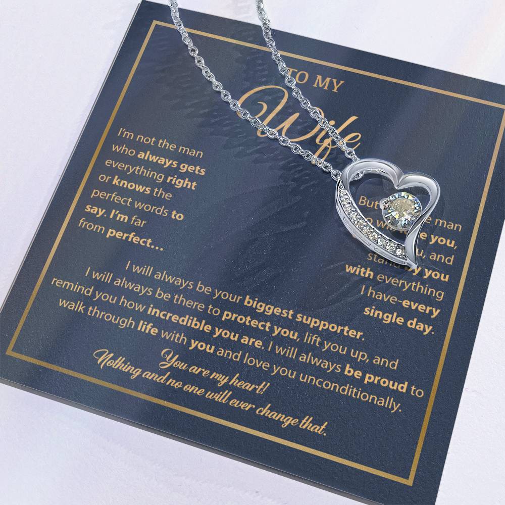 To My Wife Necklace, Gift For Wife, Anniversary Gift For Wife, Necklace For Wife 5_1_Blue