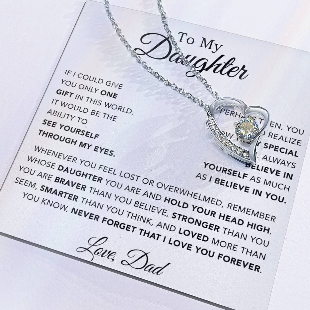 To My Daughter Necklace, Gift for Daughter from Dad, Father Daughter Necklace 28_11