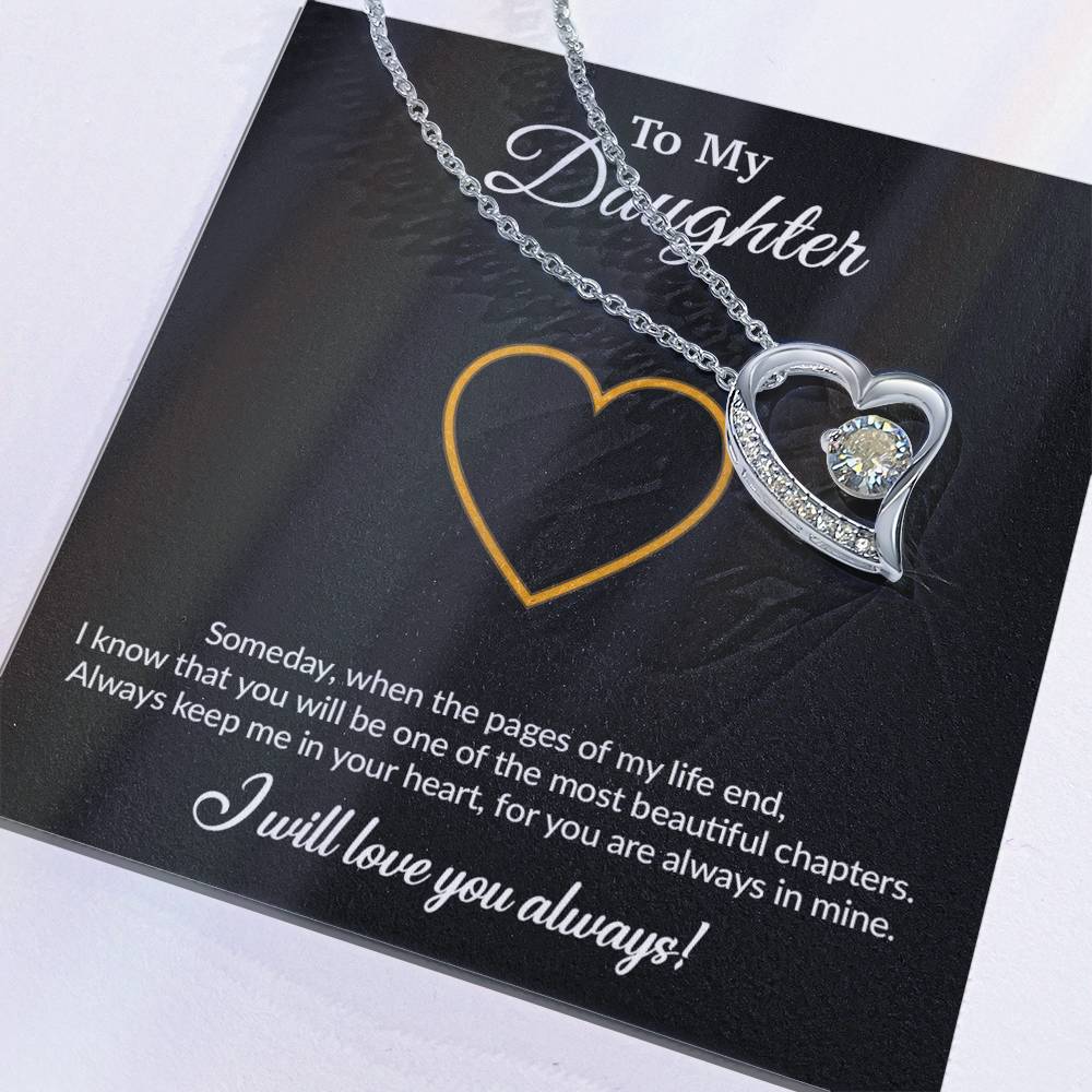 To My Daughter Necklace, Gift for Daughter from Mom, Mother Daughter Necklace