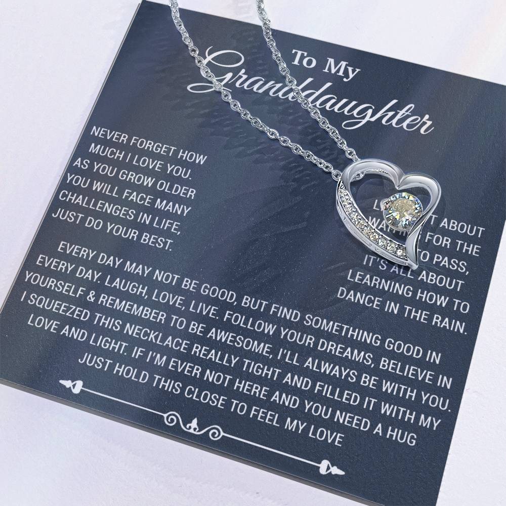 To My Granddaughter Necklace, Birthday Gift For Granddaughter, Birthday Gifts 26_10_Blue