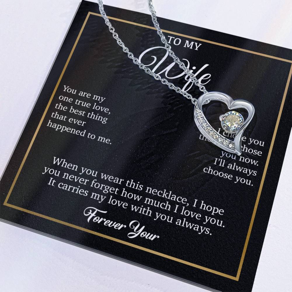 To My Wife Necklace, Gift For Wife, Anniversary Gift For Wife, Necklace For Wife