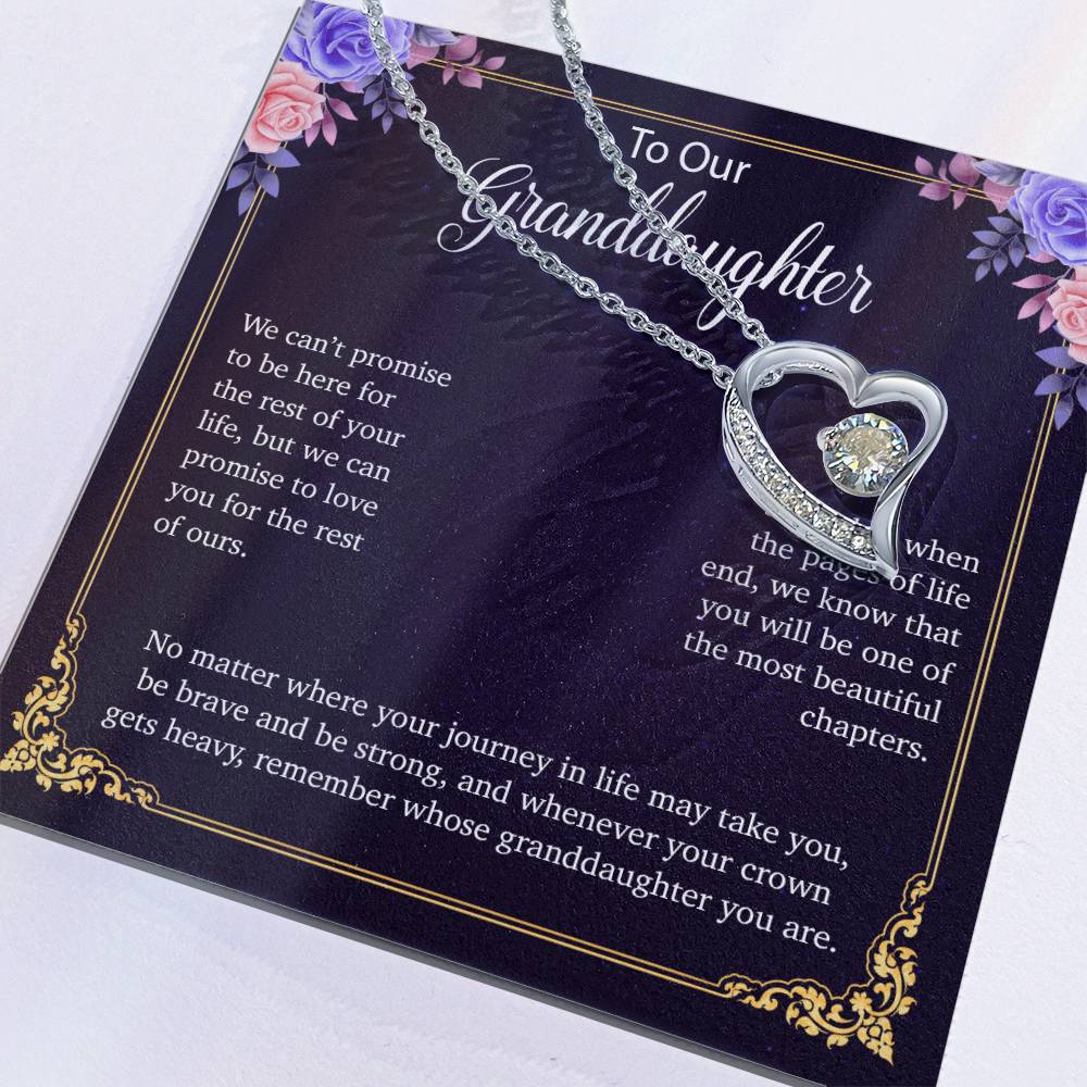 To Our Granddaughter Necklace, Birthday Gift For Granddaughter, Jewelry Gift from Grandparents 30_5