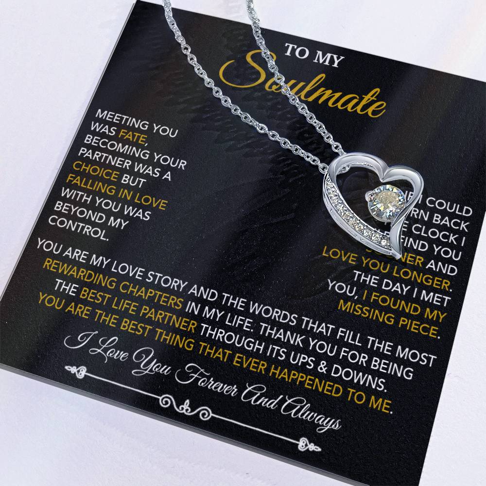 To My Soulmate Necklace, Soulmate Gift, Gift For Girlfriend, Christmas Gift 15_10