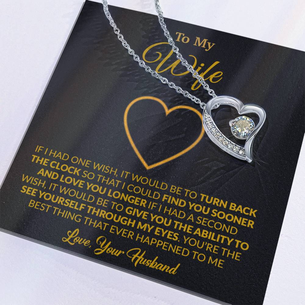 To My Wife Necklace, Gift For Wife, Anniversary Gift For Wife, Necklace For Wife 13_1_Gold
