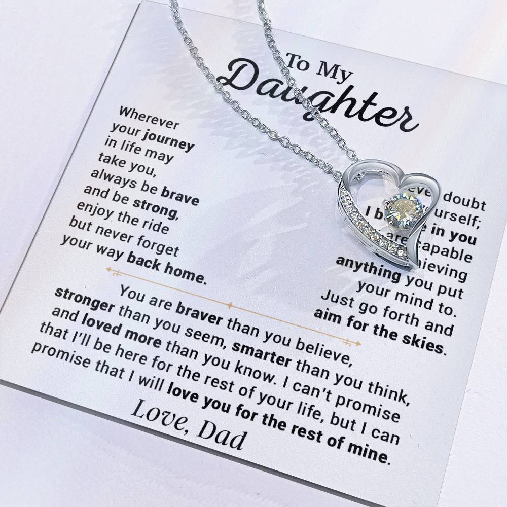 To My Daughter Necklace, Gift for Daughter from Dad, Daughter Father Necklace 14_10