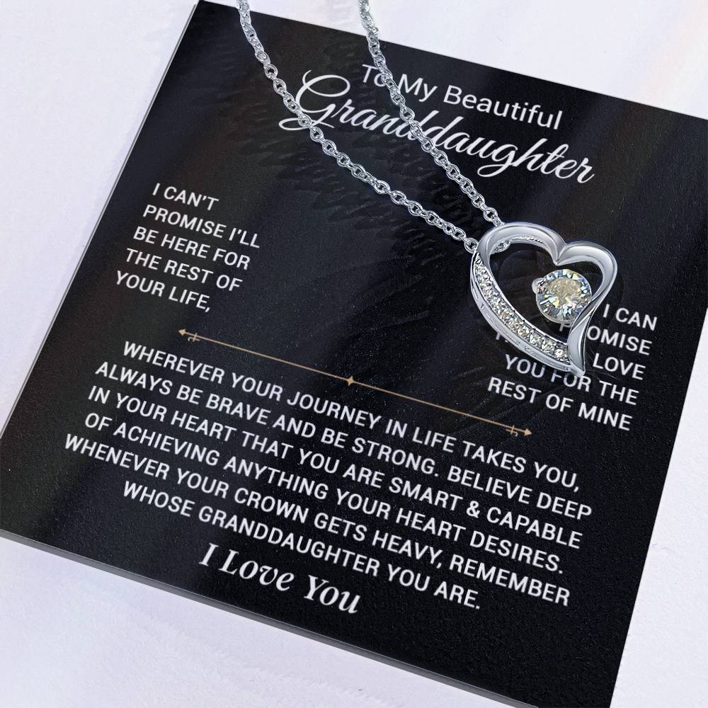To My Granddaughter Necklace, Granddaughter Gift from Grandpa, Christmas Gift 8_11