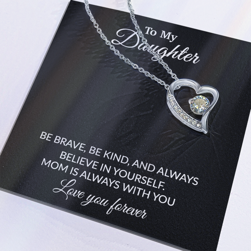 To My Daughter Necklace, Gift for Daughter from Mom, Mother Daughter Necklace