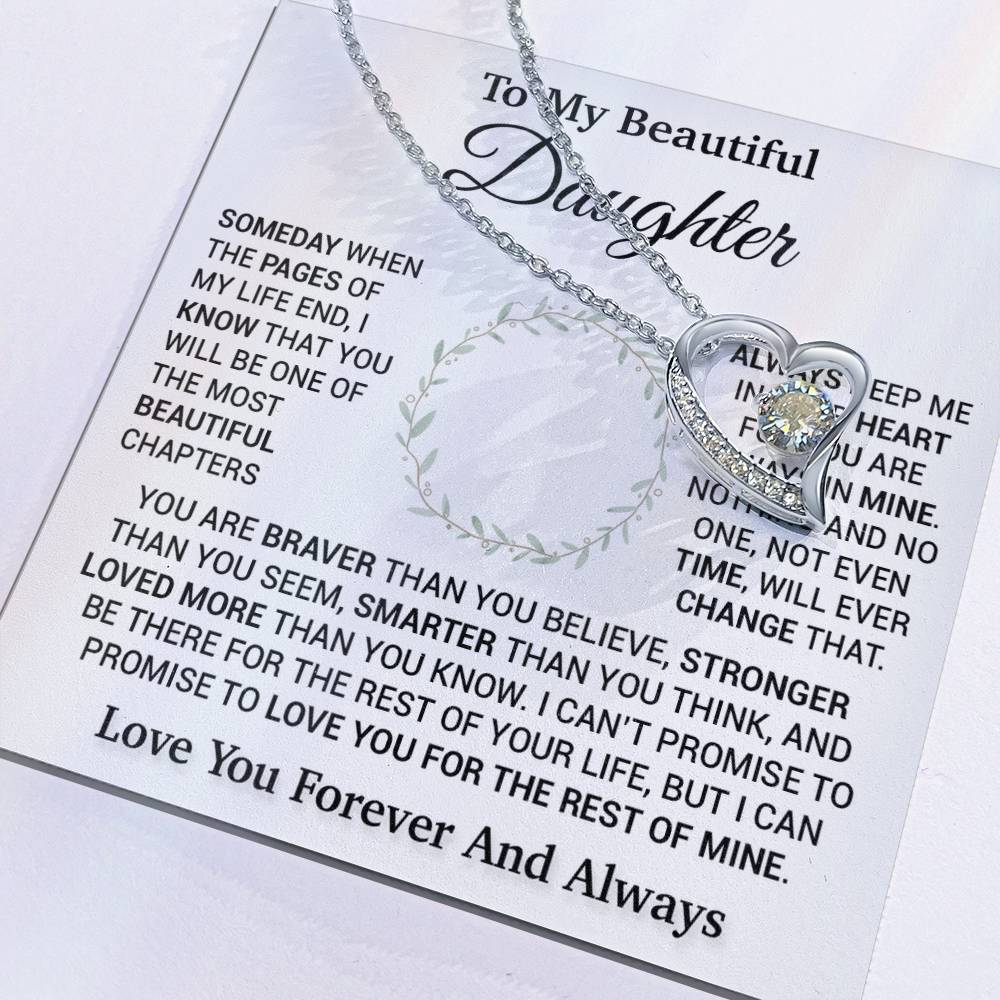 To My Daughter Necklace, Birthday Gift For Daughter, Daughter Gift, Daughter Necklace 16_11