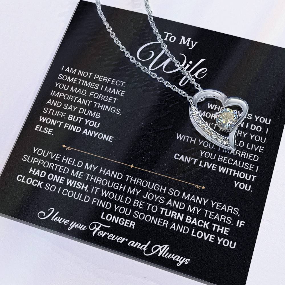 To My Wife Necklace, Gift For Wife, Anniversary Gift For Wife, Christmas Gift