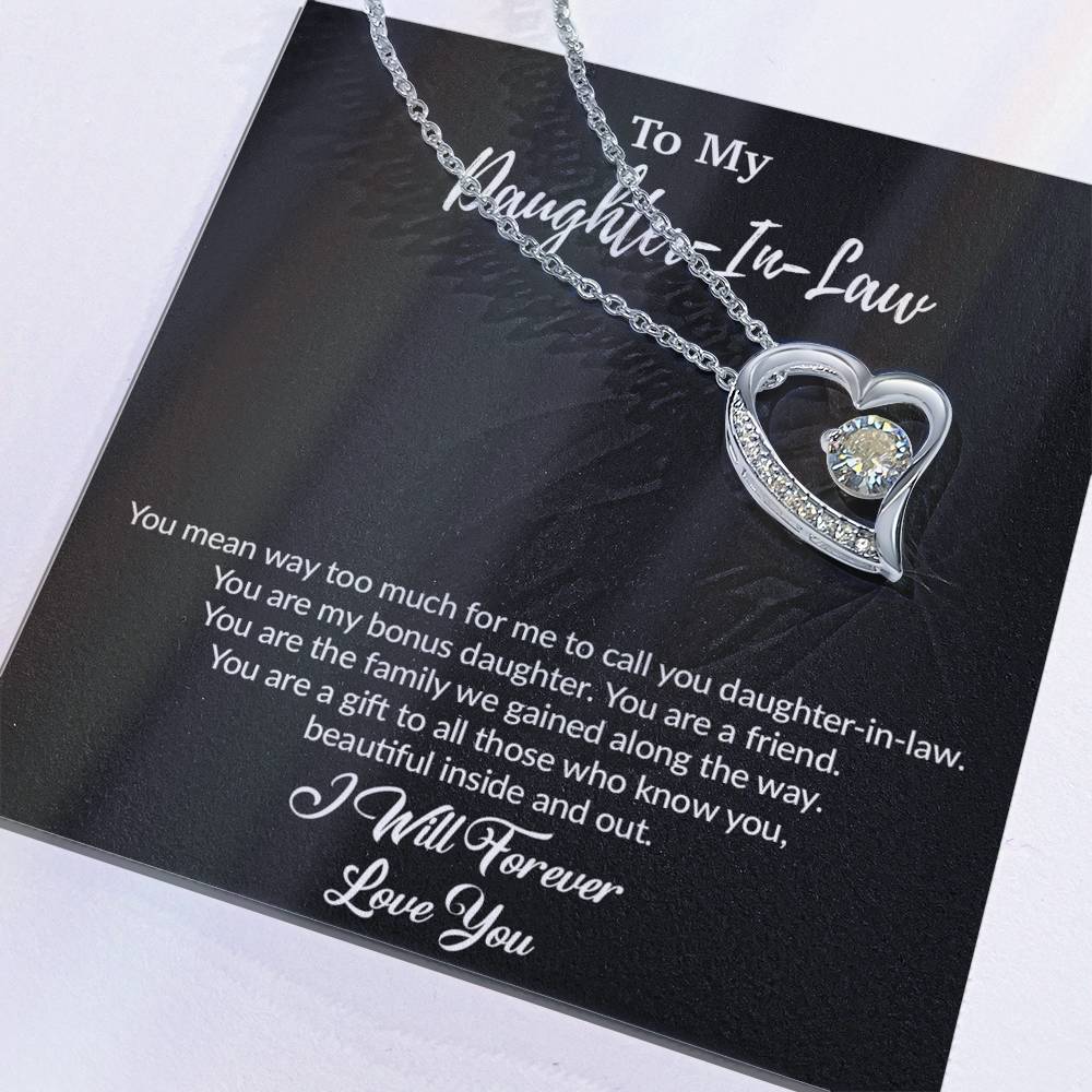 To My Daughter-In-Law Necklace, Gift For Daughter In Law, Daughter In Law Gift
