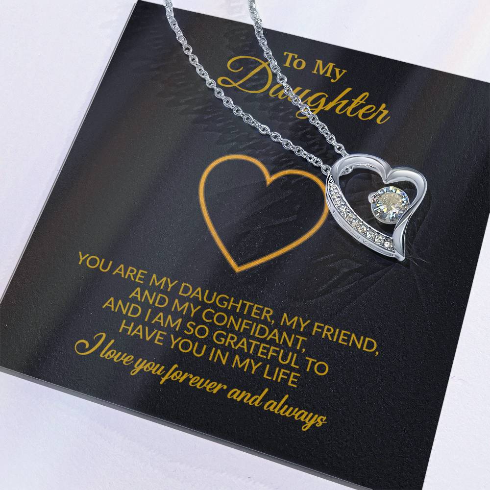 To My Daughter Necklace, Gift for Daughter from Mom, Mother Daughter Necklace