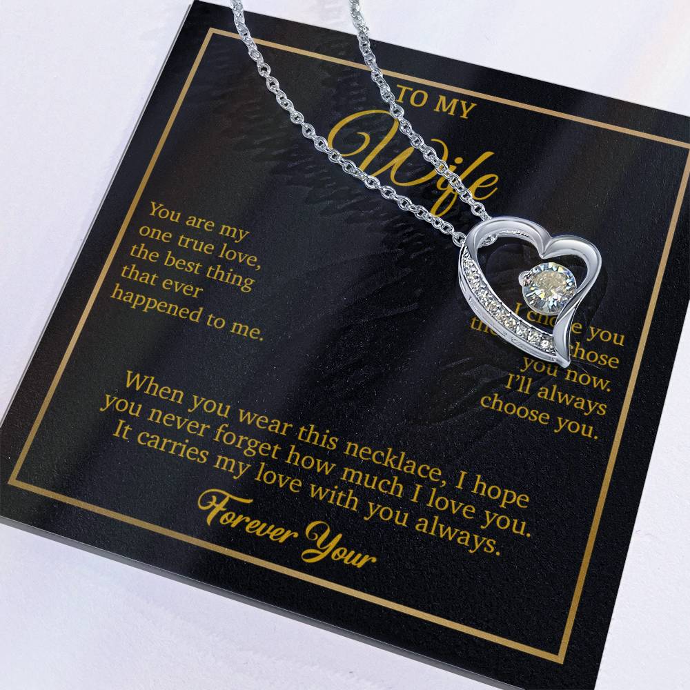 To My Wife Necklace, Gift For Wife, Anniversary Gift For Wife, Necklace For Wife