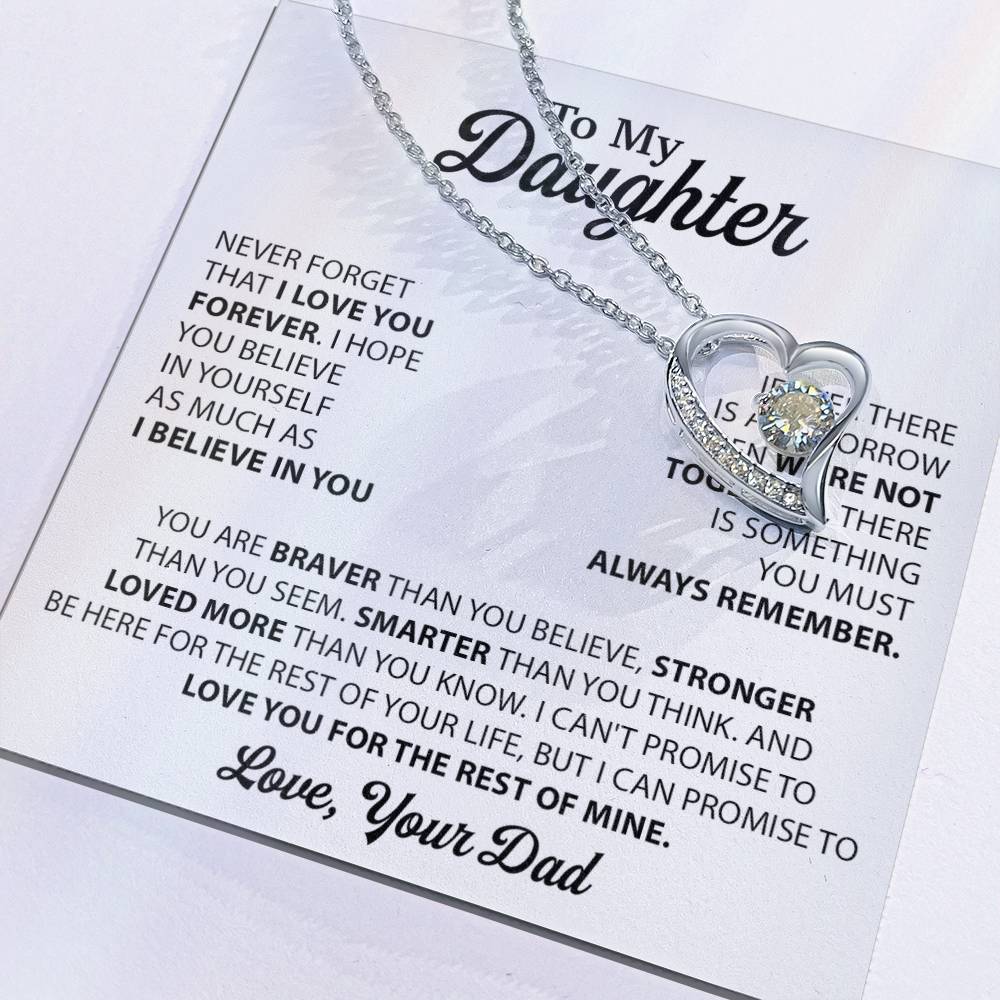 To My Daughter Necklace Gift for Daughter from Dad,Daughter Father Necklace 30_10