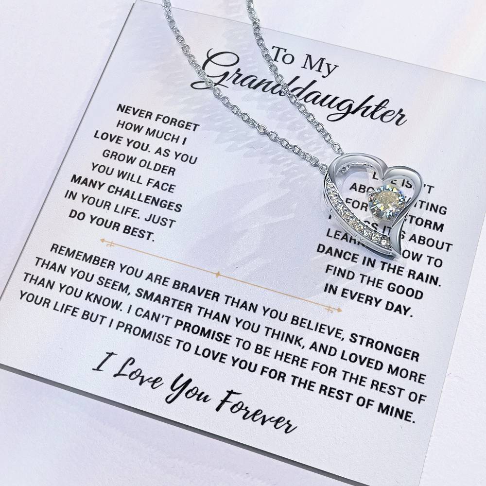 To My Granddaughter Necklace, Birthday Gift For Granddaughter, Birthday Gifts 16_11