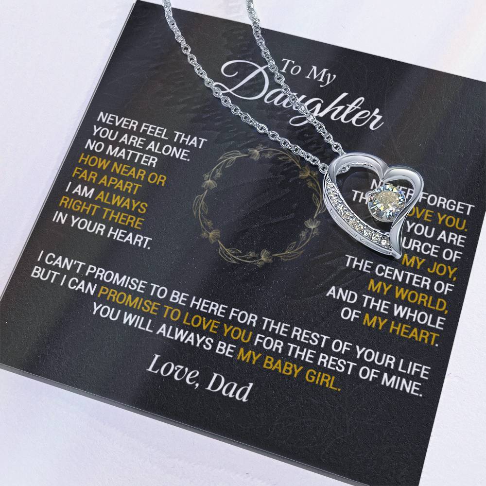 To My Daughter Necklace, Gift for Daughter from Dad, Daughter Father Necklace 23_1