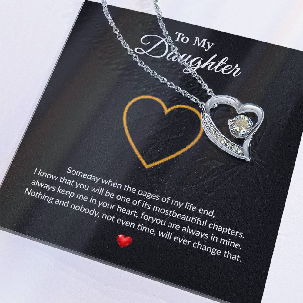 To My Daughter Necklace, Gift for Daughter from Dad, Father Daughter Necklace