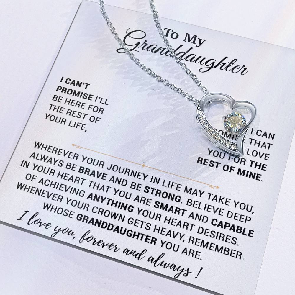 To My Granddaughter Necklace, Birthday Gift For Granddaughter, Birthday Gifts 7_10
