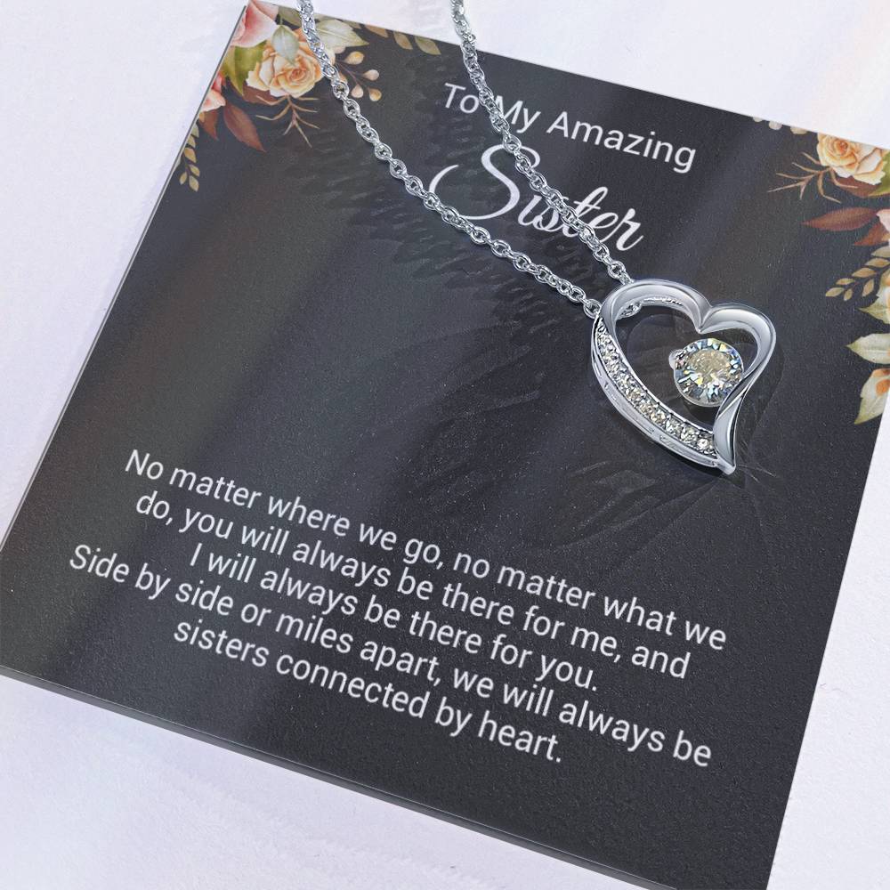To My Sister Necklace, Birthday Gift For Sister, Sister Christmas Gift